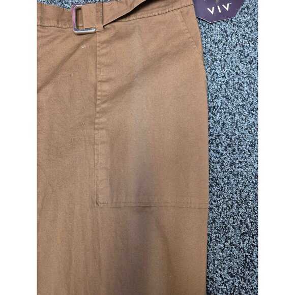 Damaged see pictures Women's Plus Size Belted Cropped Wide Leg Pants 3X - Picture 3 of 3